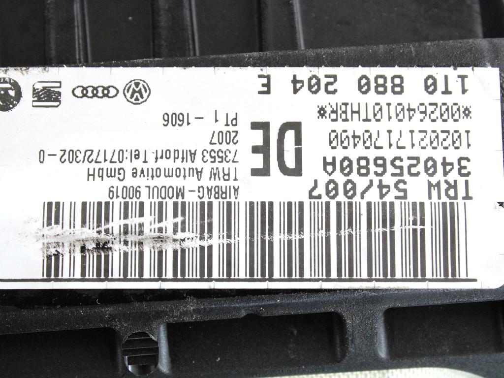 KIT AIRBAG KOMPLET OEM N. 17768 KIT AIRBAG COMPLETO ORIGINAL REZERVNI DEL VOLKSWAGEN TOURAN 1T2 MK1 R1 (2006 - 2010)DIESEL LETNIK 2007