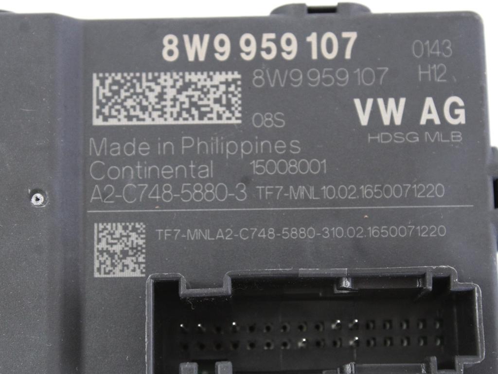 RAZNE KRMILNE ENOTE  OEM N. 8W9959107 ORIGINAL REZERVNI DEL AUDI A4 B9 BER/SW/ALLROAD (2015 - 2019)DIESEL LETNIK 2016