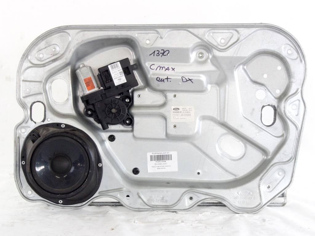 MEHANIZEM DVIGA SPREDNJIH STEKEL  OEM N. 22529 SISTEMA ALZACRISTALLO PORTA ANTERIORE ELETTR ORIGINAL REZERVNI DEL FORD FOCUS CMAX DM2 MK1 R (04/2007 - 2010) DIESEL LETNIK 2009