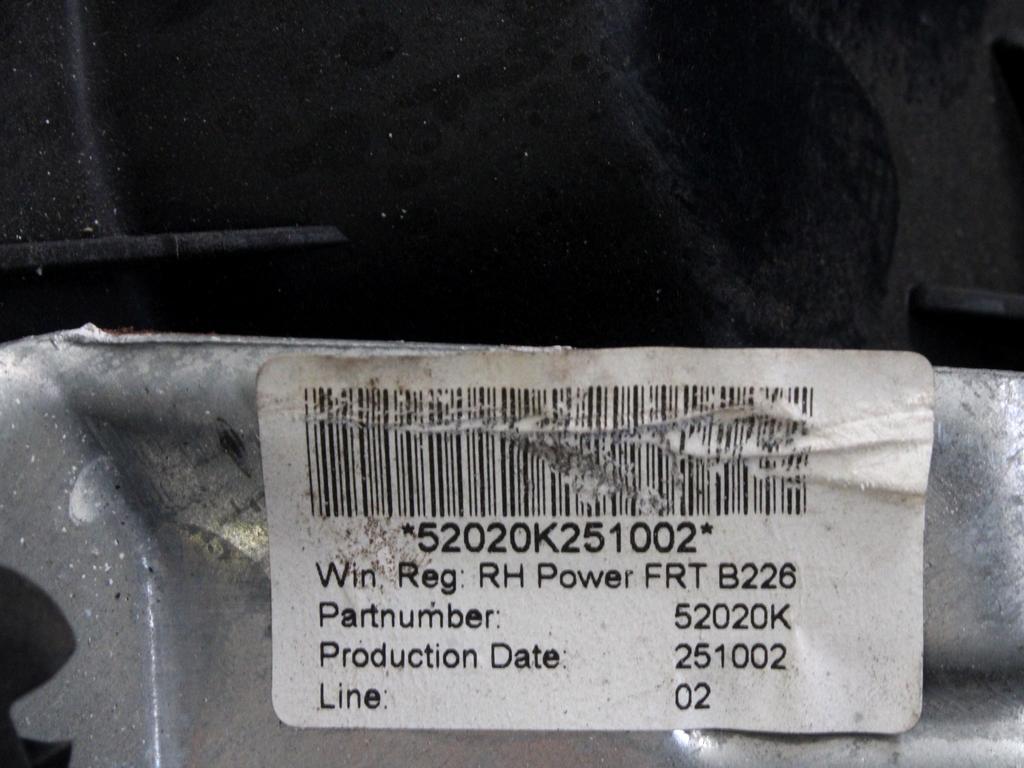 MEHANIZEM DVIGA SPREDNJIH STEKEL  OEM N. 22529 SISTEMA ALZACRISTALLO PORTA ANTERIORE ELETTR ORIGINAL REZERVNI DEL FORD FOCUS CMAX DM2 MK1 R (04/2007 - 2010) DIESEL LETNIK 2009