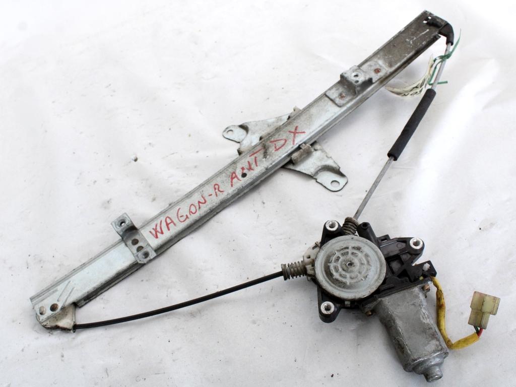 MEHANIZEM DVIGA SPREDNJIH STEKEL  OEM N. 14791 SISTEMA ALZACRISTALLO PORTA ANTERIORE ELETTR ORIGINAL REZERVNI DEL SUZUKI WAGON R+ MK2 (1999-2006)BENZINA LETNIK 2002