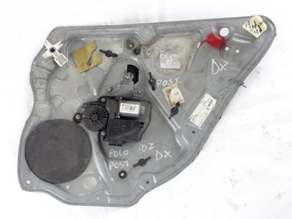 MEHANIZEM DVIGA ZADNJIH STEKEL  OEM N. 16105 SISTEMA ALZACRISTALLO PORTA POSTERIORE ELETT ORIGINAL REZERVNI DEL VOLKSWAGEN POLO 9N R (2005 - 10/2009) DIESEL LETNIK 2009