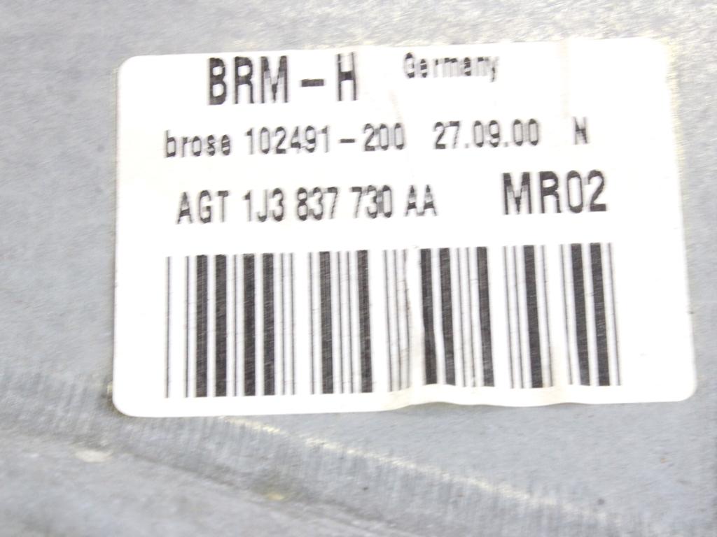 MEHANIZEM DVIGA SPREDNJIH STEKEL  OEM N. 8799 SISTEMA ALZACRISTALLO PORTA ANTERIORE ELETTRI ORIGINAL REZERVNI DEL VOLKSWAGEN GOLF IV 1J1 1E7 1J5 MK4 BER/SW (1998 - 2004) BENZINA LETNIK 1999