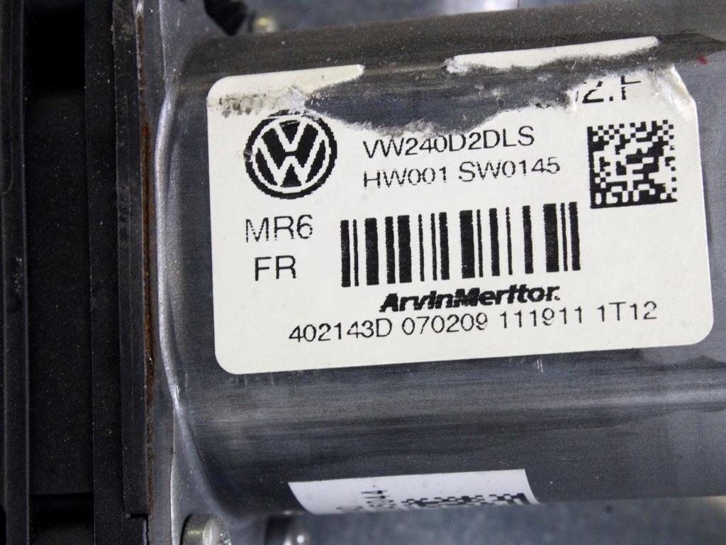 MEHANIZEM DVIGA SPREDNJIH STEKEL  OEM N. 18605 SISTEMA ALZACRISTALLO PORTA ANTERIORE ELETTR ORIGINAL REZERVNI DEL VOLKSWAGEN POLO 9N R (2005 - 10/2009) DIESEL LETNIK 2008