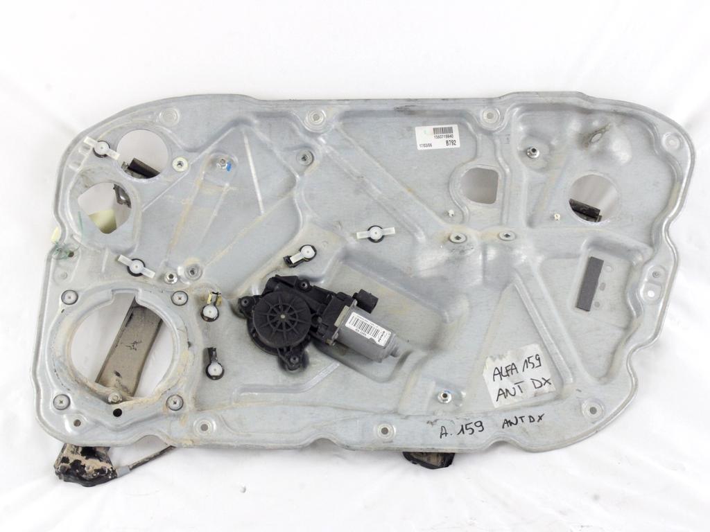 MEHANIZEM DVIGA SPREDNJIH STEKEL  OEM N. 18930 SISTEMA ALZACRISTALLO PORTA ANTERIORE ELETTR ORIGINAL REZERVNI DEL ALFA ROMEO 159 939 BER/SW (2005 - 2013) DIESEL LETNIK 2006