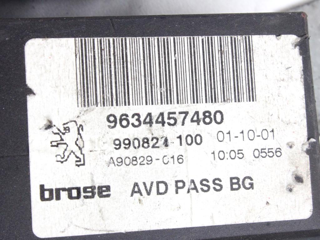 MEHANIZEM DVIGA SPREDNJIH STEKEL  OEM N. 16545 SISTEMA ALZACRISTALLO PORTA ANTERIORE ELETTR ORIGINAL REZERVNI DEL PEUGEOT 307 3A/B/C/E/H BER/SW/CABRIO (2001 - 2009) DIESEL LETNIK 2004