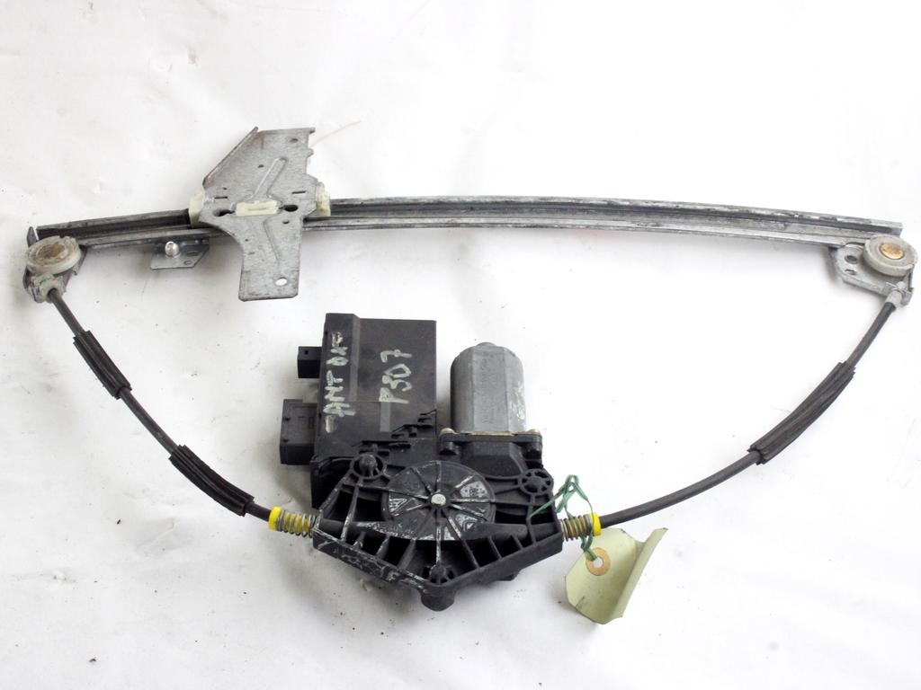 MEHANIZEM DVIGA SPREDNJIH STEKEL  OEM N. 16545 SISTEMA ALZACRISTALLO PORTA ANTERIORE ELETTR ORIGINAL REZERVNI DEL PEUGEOT 307 3A/B/C/E/H BER/SW/CABRIO (2001 - 2009) DIESEL LETNIK 2004