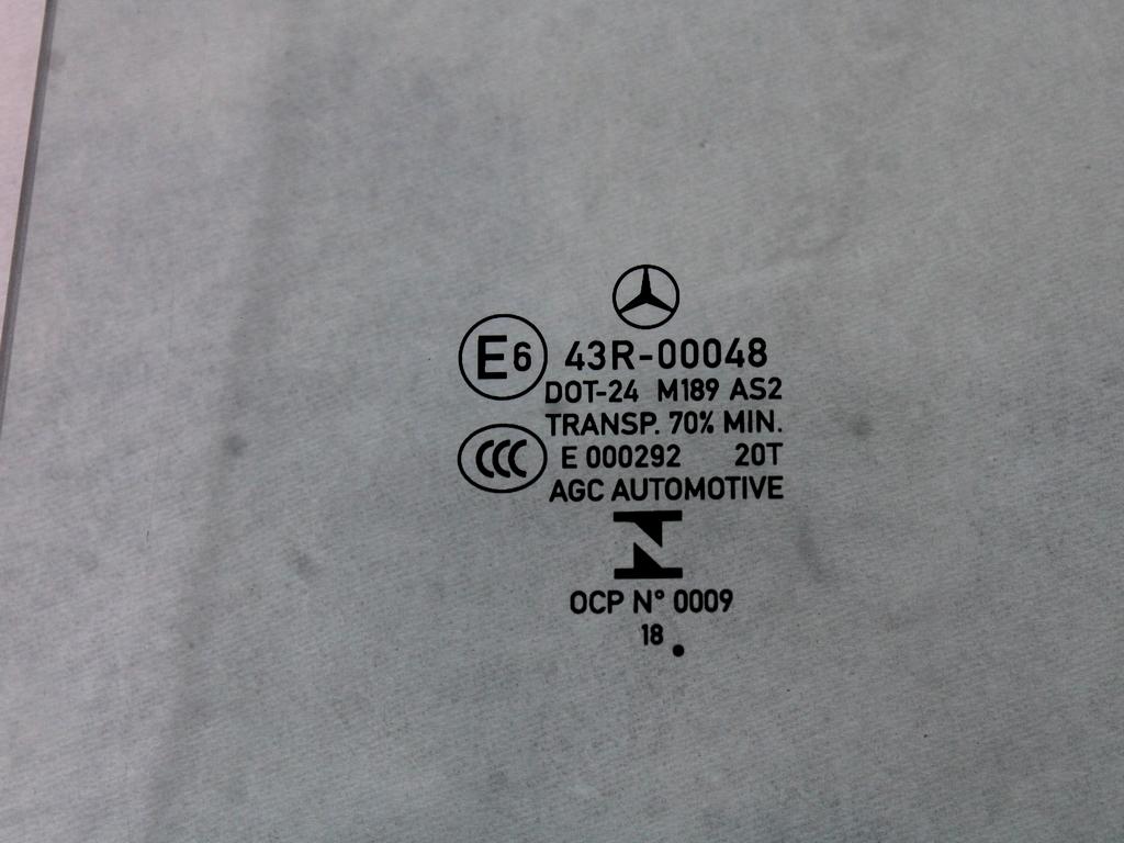 ZADNJA LEVA STEKLO OEM N. A1777352900 ORIGINAL REZERVNI DEL MERCEDES CLASSE A W177 (DAL 2018)BENZINA LETNIK 2019