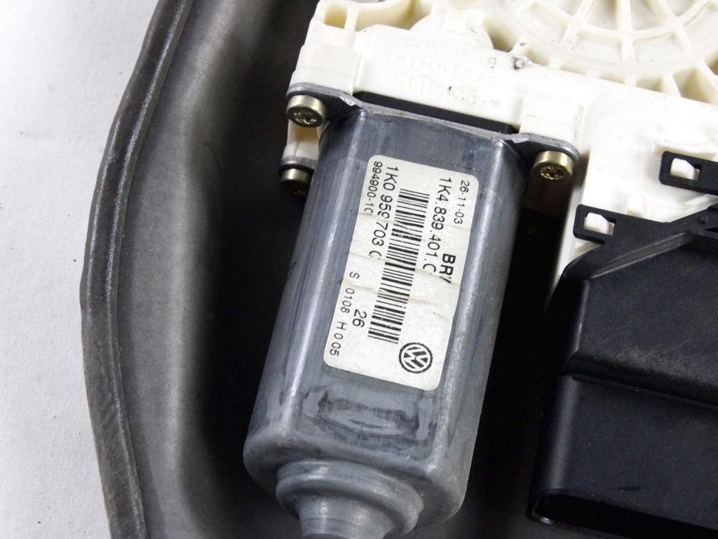 MEHANIZEM DVIGA ZADNJIH STEKEL  OEM N. 17280 SISTEMA ALZACRISTALLO PORTA POSTERIORE ELETT ORIGINAL REZERVNI DEL VOLKSWAGEN GOLF V 1K1 1K5 MK5 BER/SW (02/2004-11/2008) DIESEL LETNIK 2004