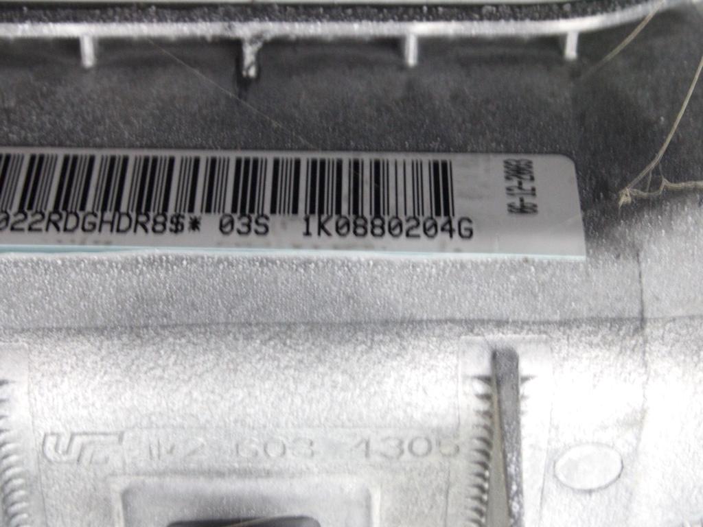 KIT AIRBAG KOMPLET OEM N. 17280 KIT AIRBAG COMPLETO ORIGINAL REZERVNI DEL VOLKSWAGEN GOLF V 1K1 1K5 MK5 BER/SW (02/2004-11/2008) DIESEL LETNIK 2004