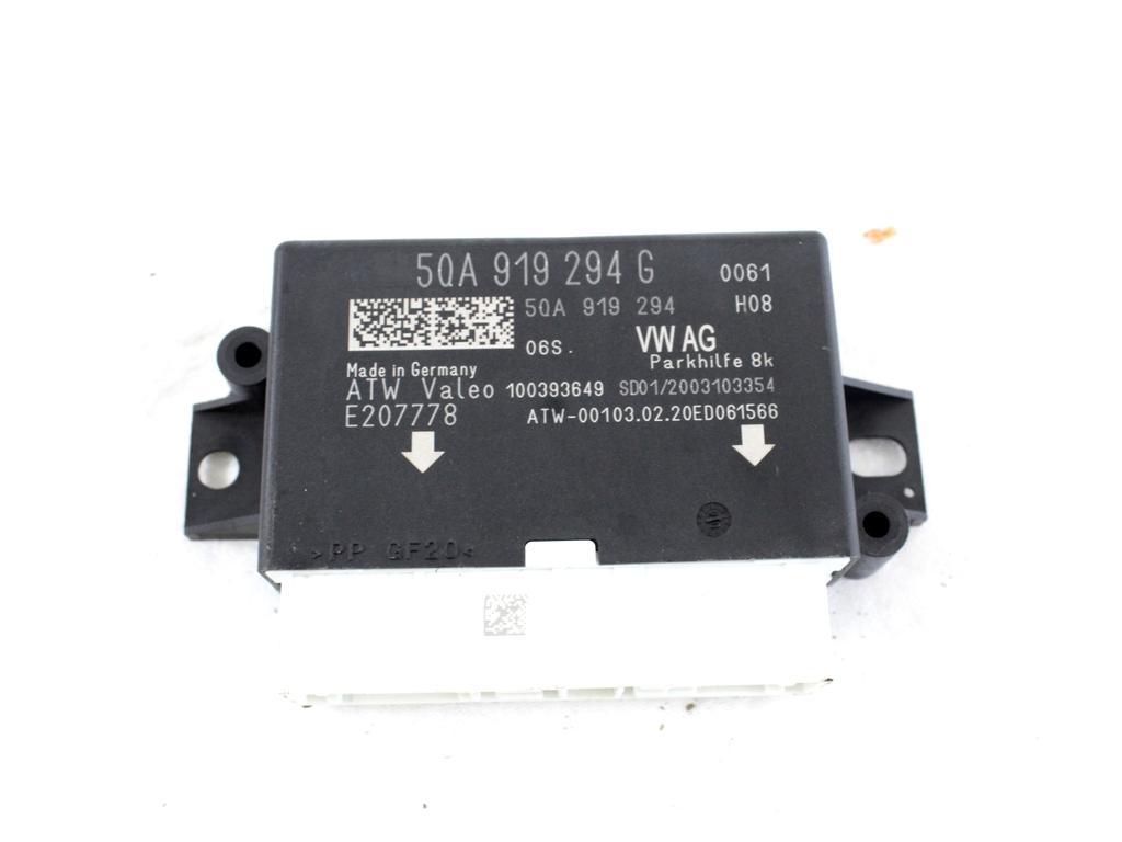 ECU PARKIRNI SENZORJI OEM N. 5QA919294G ORIGINAL REZERVNI DEL VOLKSWAGEN T-ROC A11 (DAL 2017)  DIESEL LETNIK 2020