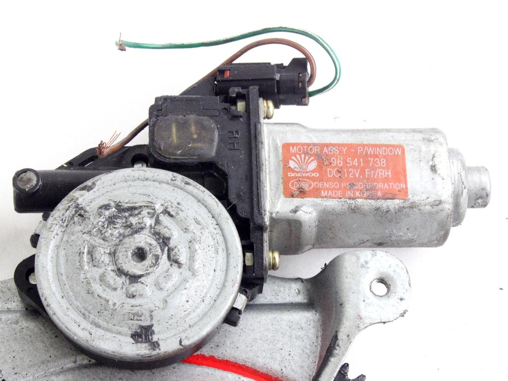 MEHANIZEM DVIGA SPREDNJIH STEKEL  OEM N. 17235 SISTEMA ALZACRISTALLO PORTA ANTERIORE ELETTR ORIGINAL REZERVNI DEL DAEWOO KALOS (2002 - 2004)BENZINA LETNIK 2004