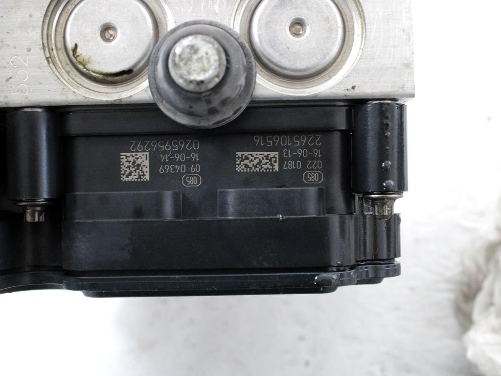 ABS AGREGAT S PUMPO OEM N. 13474250 ORIGINAL REZERVNI DEL OPEL MERIVA B S10 (2010 -2017)DIESEL LETNIK 2016