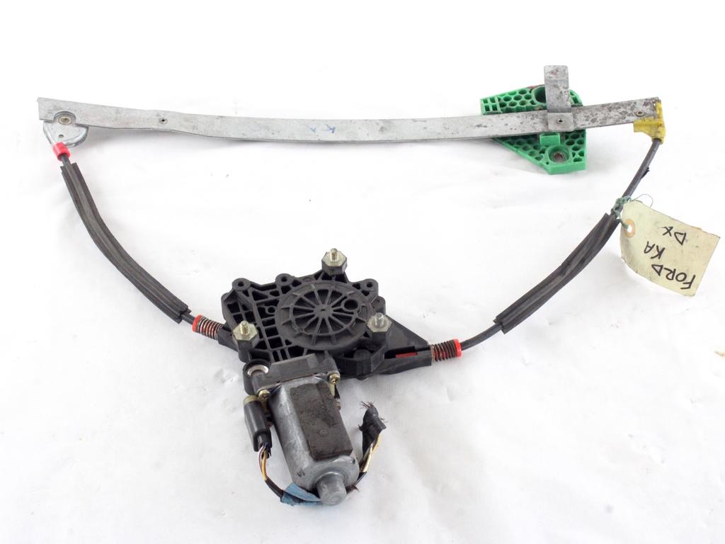 MEHANIZEM DVIGA SPREDNJIH STEKEL  OEM N. 5802 SISTEMA ALZACRISTALLO PORTA ANTERIORE ELETTRI ORIGINAL REZERVNI DEL FORD KA / SPORTKA / STREETKA RB MK1 (1996 - 08/2008) BENZINA LETNIK 1999