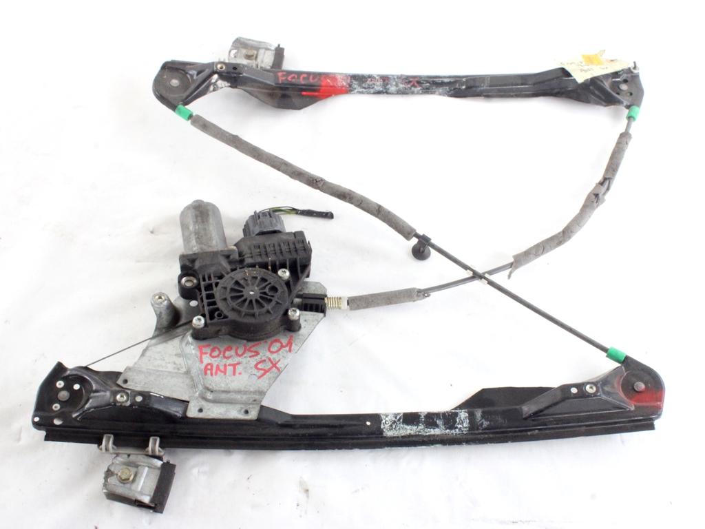 MEHANIZEM DVIGA SPREDNJIH STEKEL  OEM N. 15810 SISTEMA ALZACRISTALLO PORTA ANTERIORE ELETTR ORIGINAL REZERVNI DEL FORD FOCUS DAW DBW DNW MK1 BER/SW (1998-2001)DIESEL LETNIK 2001