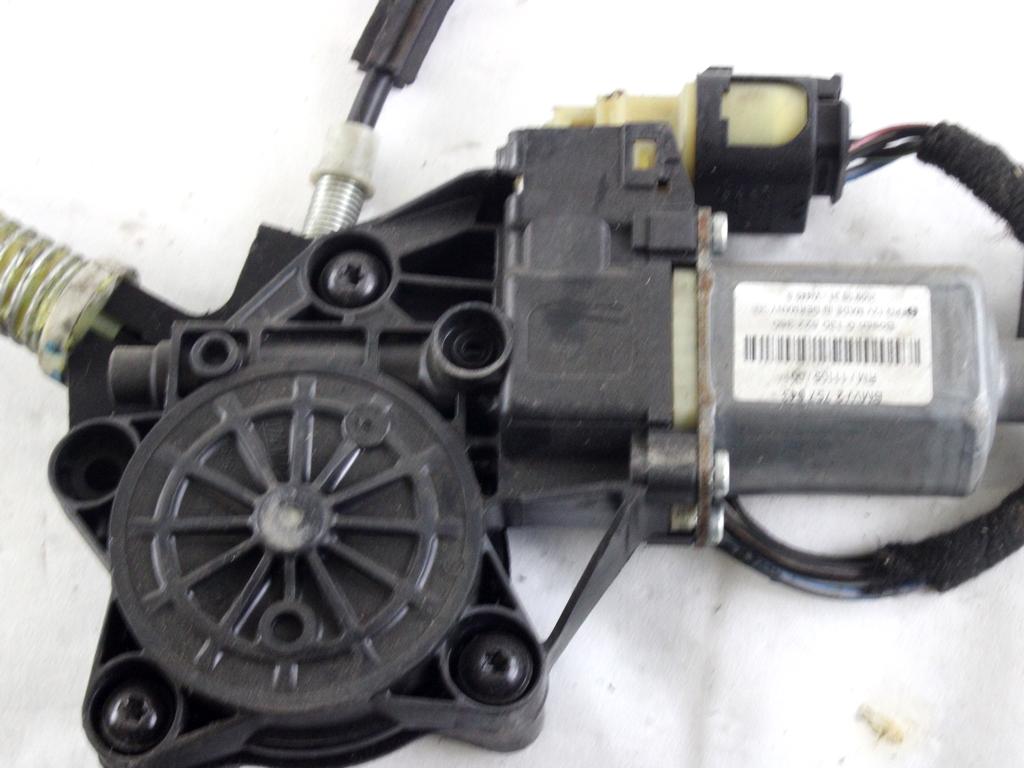 MEHANIZEM DVIGA SPREDNJIH STEKEL  OEM N. 22486 SISTEMA ALZACRISTALLO PORTA ANTERIORE ELETTR ORIGINAL REZERVNI DEL MINI ONE / COOPER BERLINA CABRIO R56 R57 (2007 - 2013) DIESEL LETNIK 2009