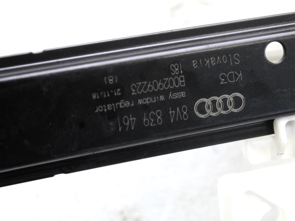 MEHANIZEM DVIGA ZADNJIH STEKEL  OEM N. 136077 SISTEMA ALZACRISTALLO PORTA POSTERIORE ELET ORIGINAL REZERVNI DEL AUDI A3 MK3R 8V 8V1 8VK 8VS 8VM 8V7 8VE 3P/5P/CABRIO (2016 -2020)DIESEL LETNIK 2018