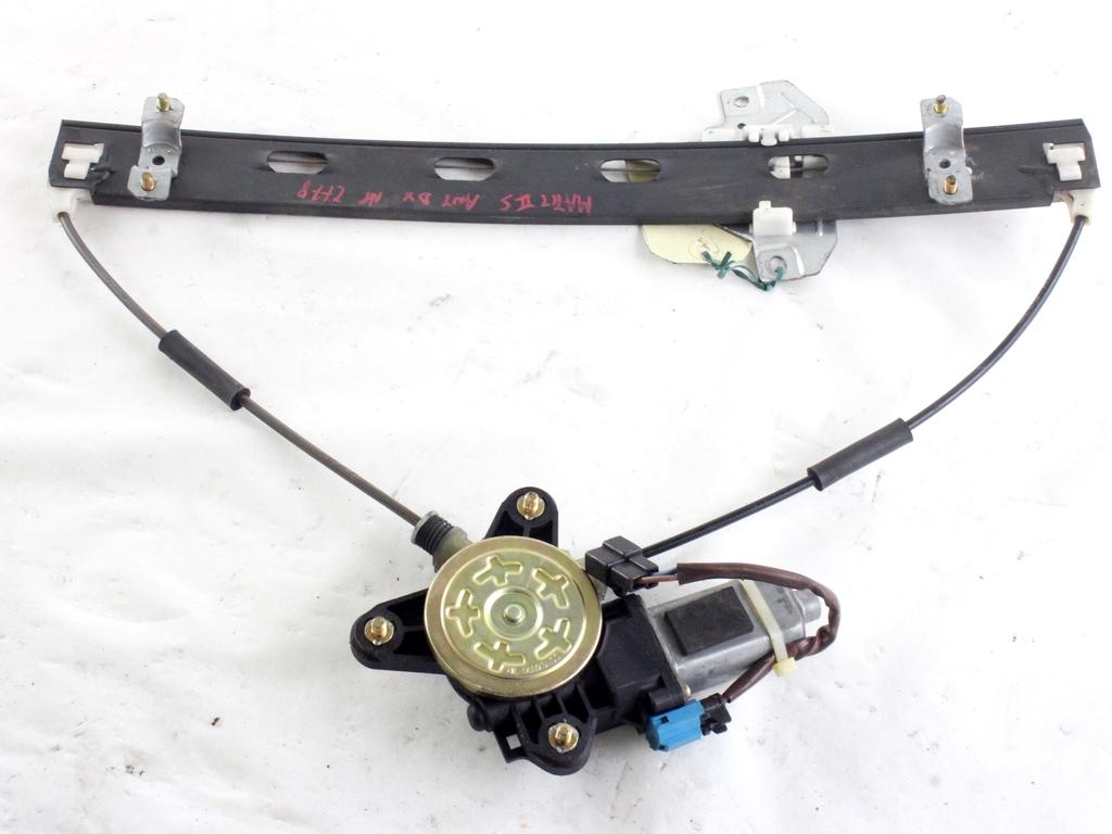 MEHANIZEM DVIGA SPREDNJIH STEKEL  OEM N. 430 SISTEMA ALZACRISTALLO PORTA ANTERIORE ELETTRIC ORIGINAL REZERVNI DEL CHEVROLET MATIZ M200 (2005 - 2010) BENZINA/GPL LETNIK 2008