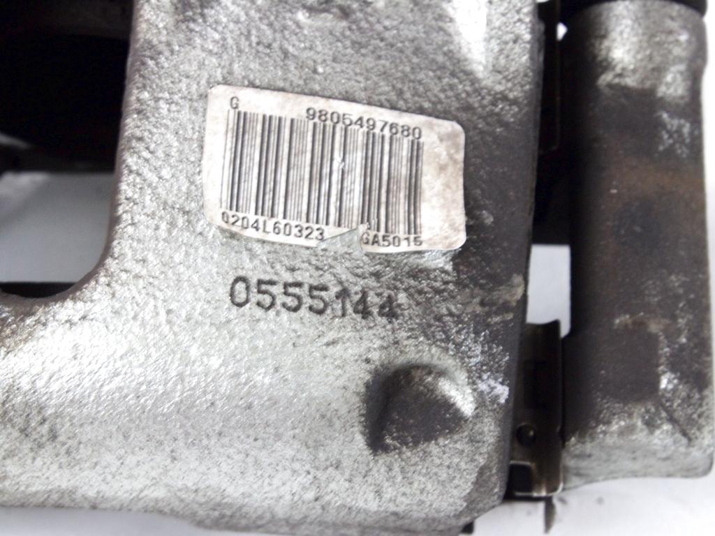 SPREDNJE LEVE ZAVORNE CELJUSTI  OEM N. 9805497680 ORIGINAL REZERVNI DEL PEUGEOT 208 CA CC MK1 (2012 -2019) DIESEL LETNIK 2015