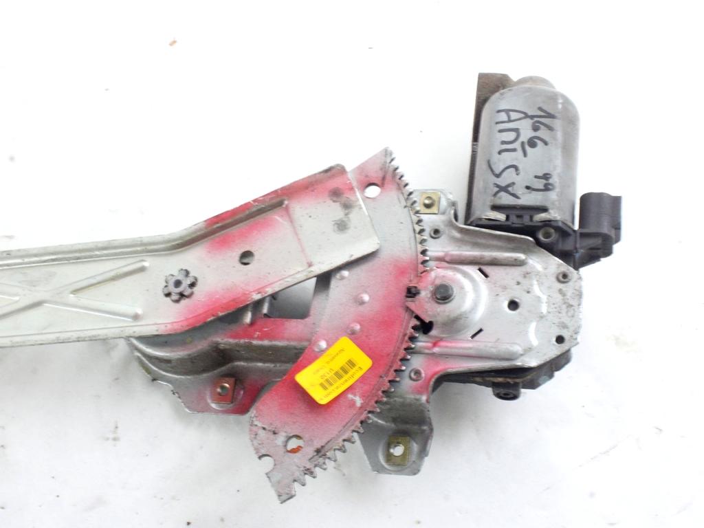 MEHANIZEM DVIGA SPREDNJIH STEKEL  OEM N. 10006 SISTEMA ALZACRISTALLO PORTA ANTERIORE ELETTR ORIGINAL REZERVNI DEL ALFA ROMEO 166 936 (1998 - 2003) BENZINA LETNIK 2000