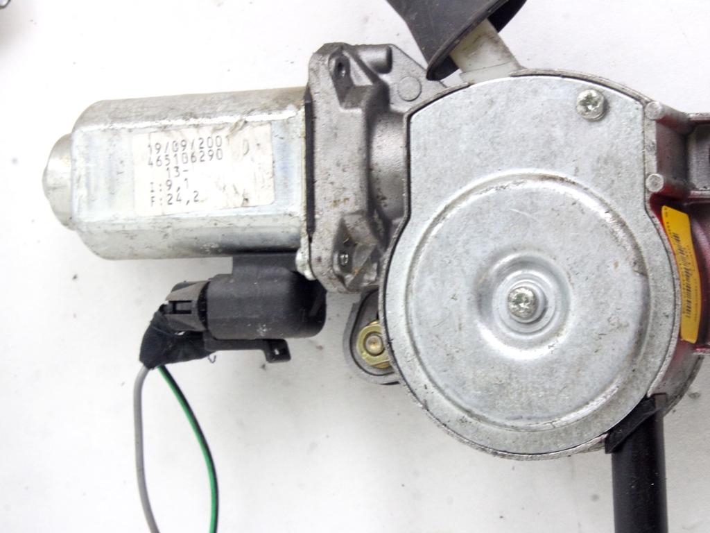 MEHANIZEM DVIGA SPREDNJIH STEKEL  OEM N. 16589 SISTEMA ALZACRISTALLO PORTA ANTERIORE ELETTR ORIGINAL REZERVNI DEL FIAT MULTIPLA 186 R (2004 - 2010) BENZINA/METANO LETNIK 2005