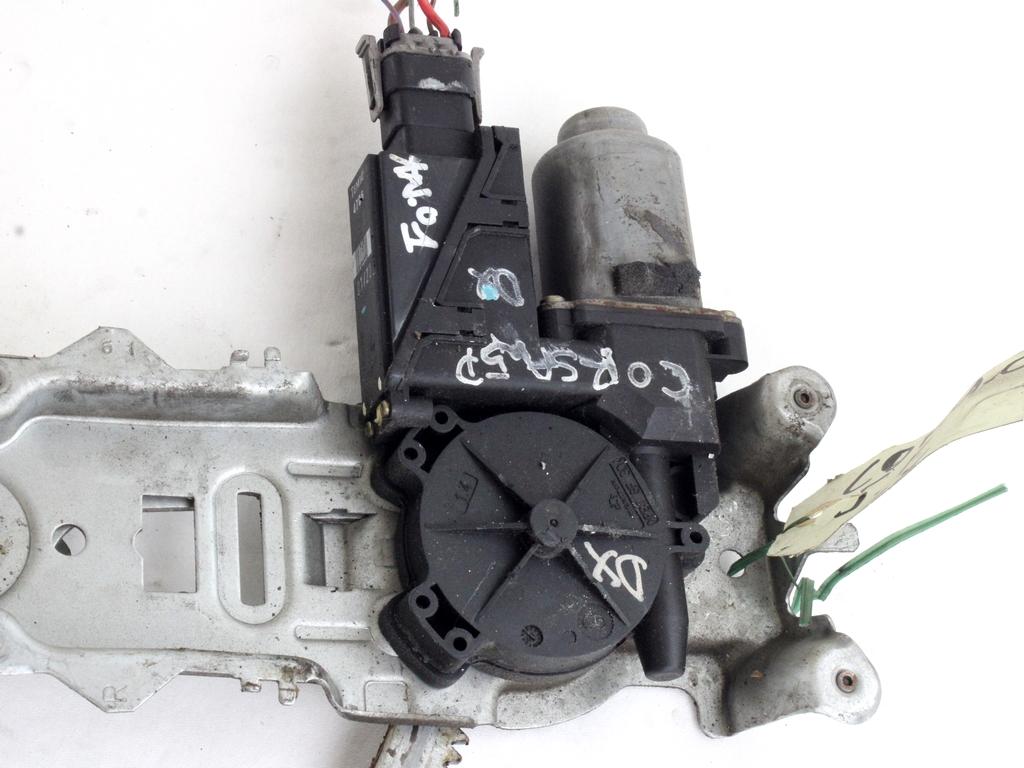 MEHANIZEM DVIGA SPREDNJIH STEKEL  OEM N. 18467 SISTEMA ALZACRISTALLO PORTA ANTERIORE ELETTR ORIGINAL REZERVNI DEL OPEL CORSA C X01 R (2004 - 10/2006) BENZINA LETNIK 2004