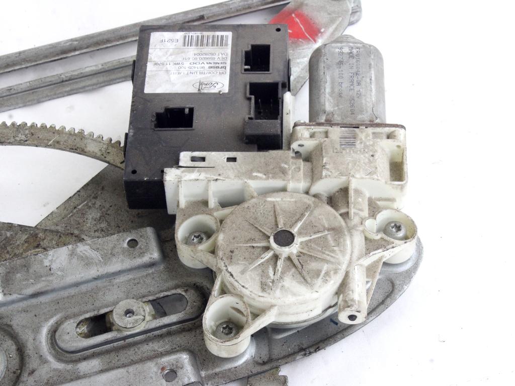 MEHANIZEM DVIGA SPREDNJIH STEKEL  OEM N. 18501 SISTEMA ALZACRISTALLO PORTA ANTERIORE ELETTR ORIGINAL REZERVNI DEL FORD FOCUS CMAX DM2 MK1 (10/2003 - 03/2007) DIESEL LETNIK 2007