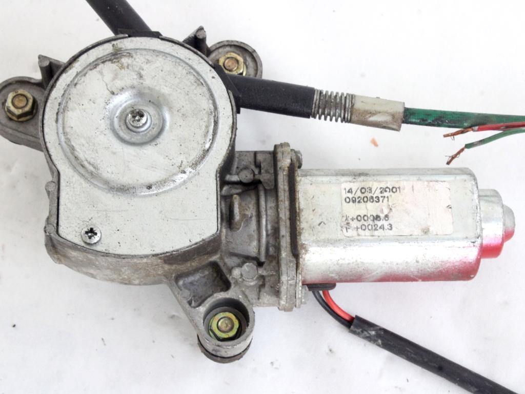 MEHANIZEM DVIGA SPREDNJIH STEKEL  OEM N. 13995 SISTEMA ALZACRISTALLO PORTA ANTERIORE ELETTR ORIGINAL REZERVNI DEL OPEL AGILA A H00 (2000 - 2008) BENZINA LETNIK 2001