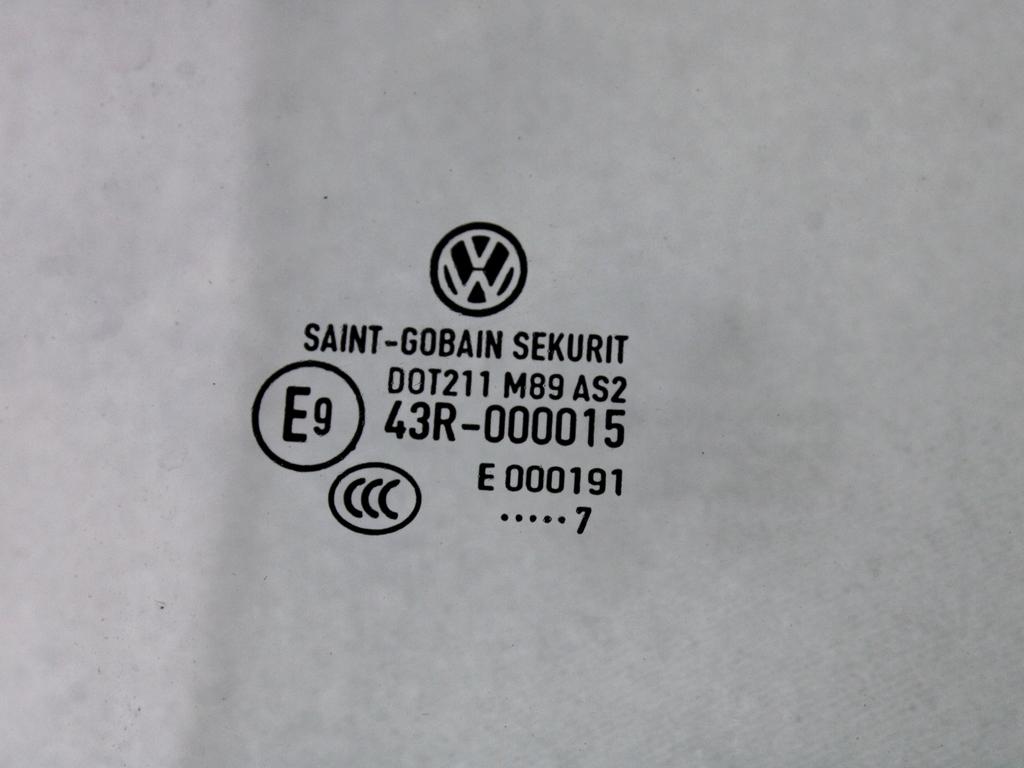 STEKLO ZADNJIH DESNIH VRAT OEM N. 6Q6845026C ORIGINAL REZERVNI DEL VOLKSWAGEN POLO 9N R (2005 - 10/2009) DIESEL LETNIK 2007