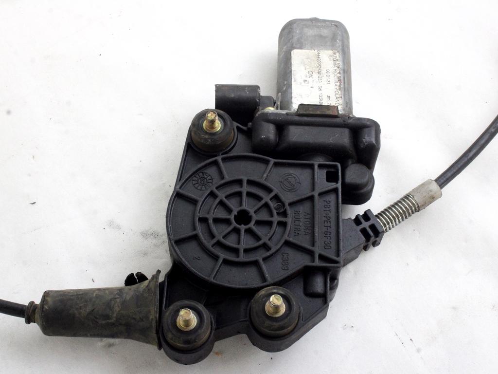 MEHANIZEM DVIGA SPREDNJIH STEKEL  OEM N. 8970 SISTEMA ALZACRISTALLO PORTA ANTERIORE ELETTRI ORIGINAL REZERVNI DEL FIAT SEICENTO 600 187 MK3 (2005 - 2010) BENZINA LETNIK 2008