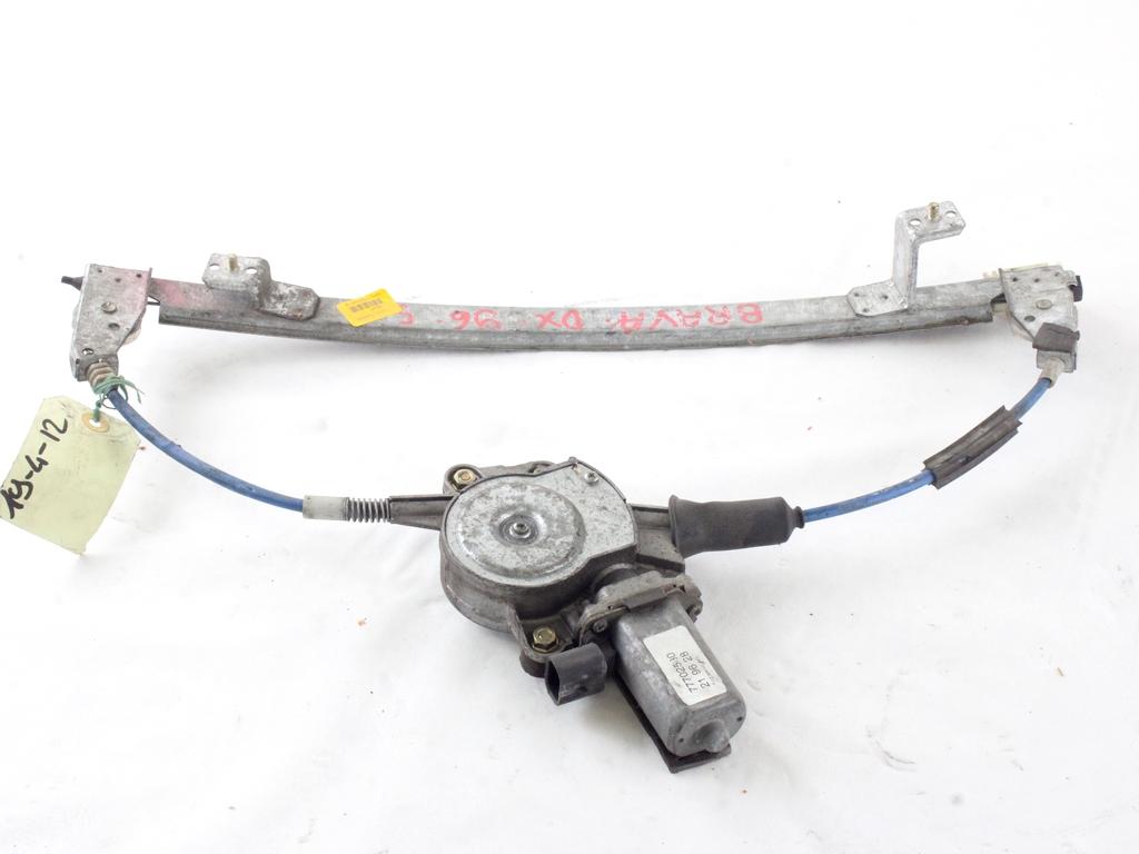 MEHANIZEM DVIGA SPREDNJIH STEKEL  OEM N. 5738 SISTEMA ALZACRISTALLO PORTA ANTERIORE ELETTRI ORIGINAL REZERVNI DEL FIAT BRAVA 182 (1995 - 2001) BENZINA LETNIK 1997