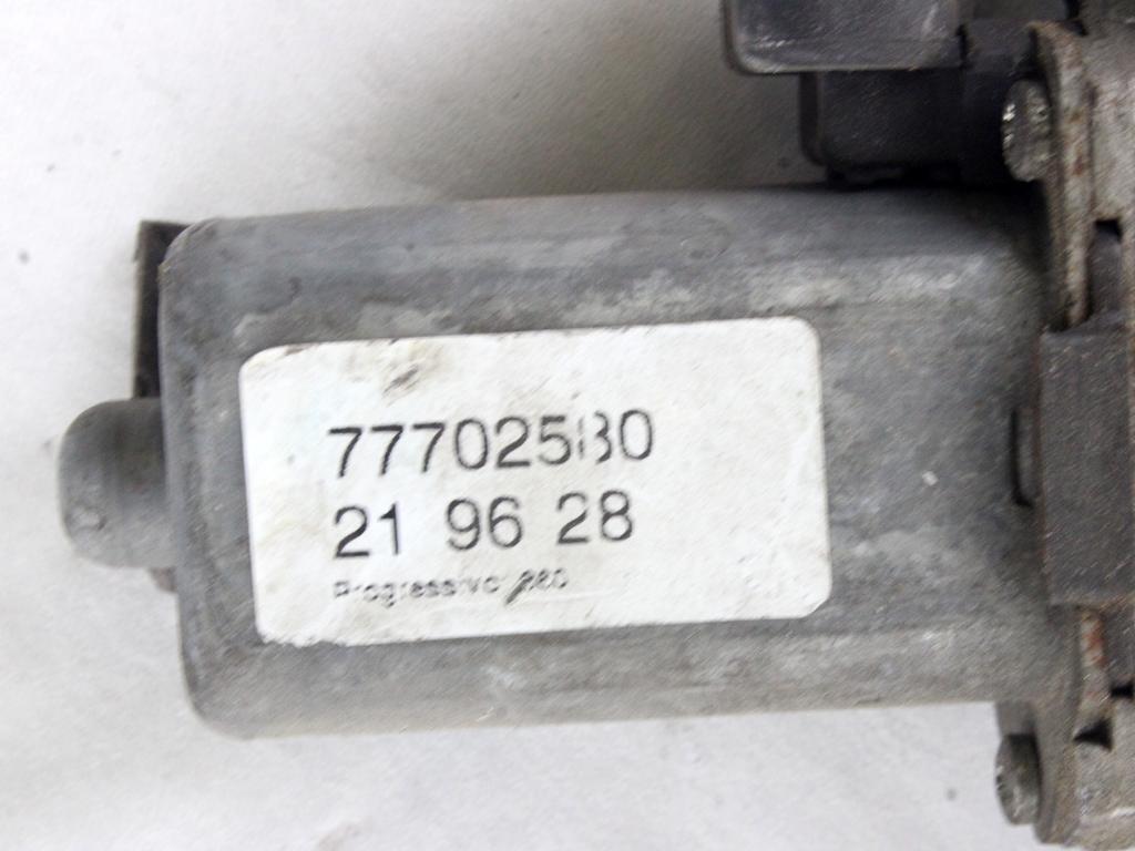 MEHANIZEM DVIGA SPREDNJIH STEKEL  OEM N. 5738 SISTEMA ALZACRISTALLO PORTA ANTERIORE ELETTRI ORIGINAL REZERVNI DEL FIAT BRAVA 182 (1995 - 2001) BENZINA LETNIK 1997