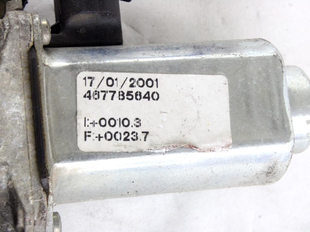 MEHANIZEM DVIGA SPREDNJIH STEKEL  OEM N. 15606 SISTEMA ALZACRISTALLO PORTA ANTERIORE ELETTR ORIGINAL REZERVNI DEL LANCIA Y 840 R (2000 - 2003) BENZINA LETNIK 2003