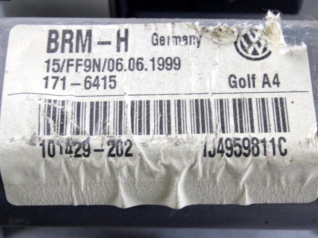 MEHANIZEM DVIGA ZADNJIH STEKEL  OEM N. 8460 SISTEMA ALZACRISTALLO PORTA POSTERIORE ELETTR ORIGINAL REZERVNI DEL VOLKSWAGEN GOLF IV 1J1 1E7 1J5 MK4 BER/SW (1998 - 2004) BENZINA LETNIK 1998