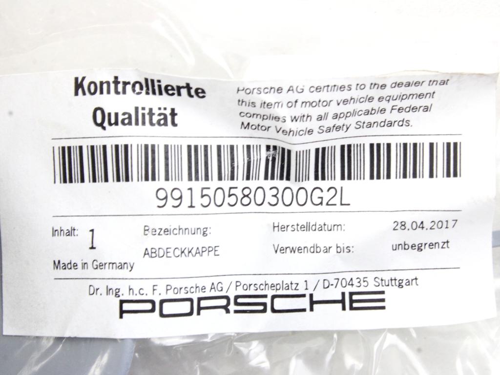 MOUNTING DELI ODBIJAC ZADNJI OEM N. 99150580300G2L ORIGINAL REZERVNI DEL PORSCHE 911 991 R (2015 - 2018) LETNIK 2017