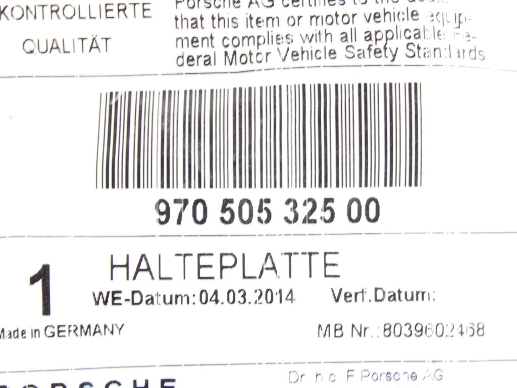 NOSILCI ODBIJACA  OEM N. 97050532500 ORIGINAL REZERVNI DEL PORSCHE PANAMERA 970 MK1 (2009 - 2016) LETNIK 2012