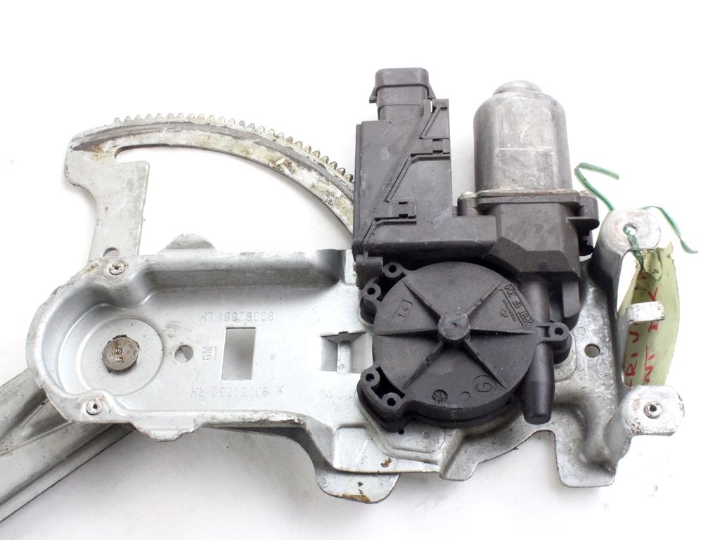 MEHANIZEM DVIGA SPREDNJIH STEKEL  OEM N. 17205 SISTEMA ALZACRISTALLO PORTA ANTERIORE ELETTR ORIGINAL REZERVNI DEL OPEL MERIVA A X03 (2003 - 2006) DIESEL LETNIK 2004