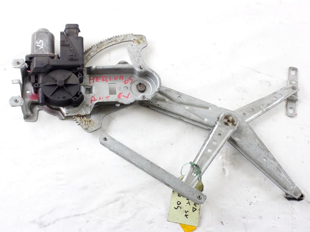 MEHANIZEM DVIGA SPREDNJIH STEKEL  OEM N. 17205 SISTEMA ALZACRISTALLO PORTA ANTERIORE ELETTR ORIGINAL REZERVNI DEL OPEL MERIVA A X03 (2003 - 2006) DIESEL LETNIK 2004