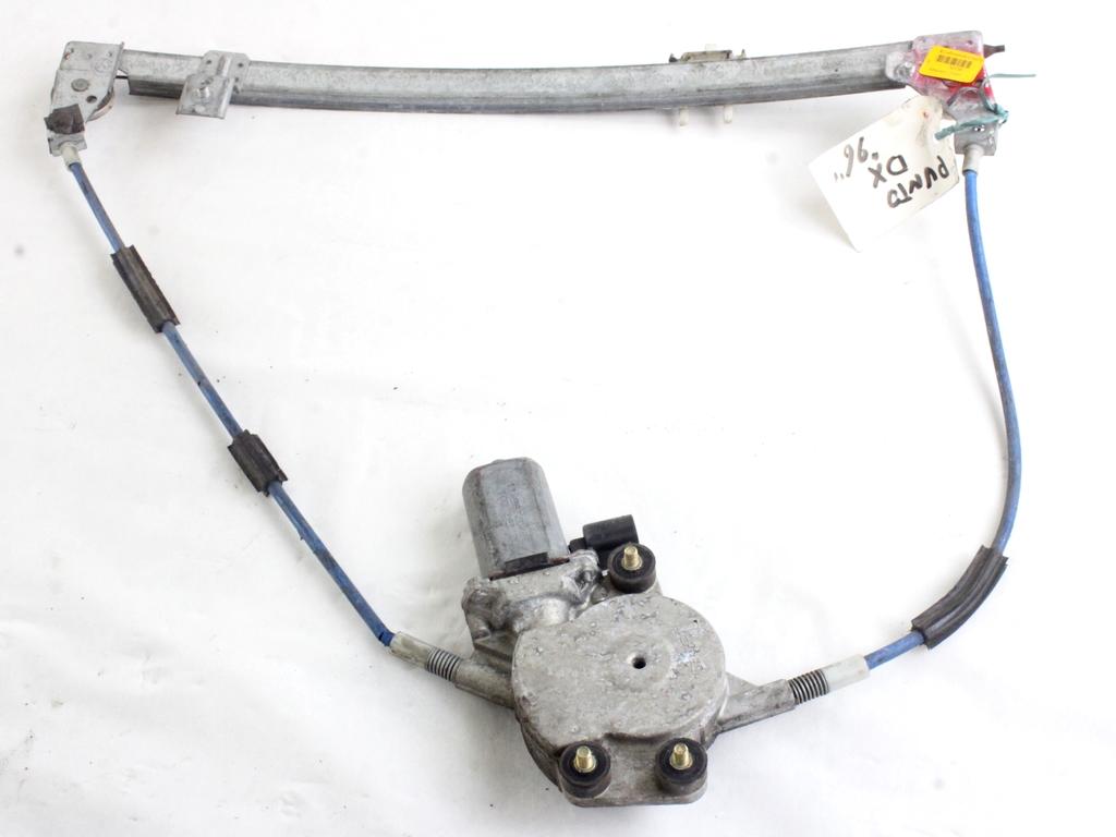 MEHANIZEM DVIGA SPREDNJIH STEKEL  OEM N. 8908 SISTEMA ALZACRISTALLO PORTA ANTERIORE ELETTRI ORIGINAL REZERVNI DEL FIAT PUNTO 176 MK1/MK1 CABRIO (1993 - 08/1999) BENZINA LETNIK 1998