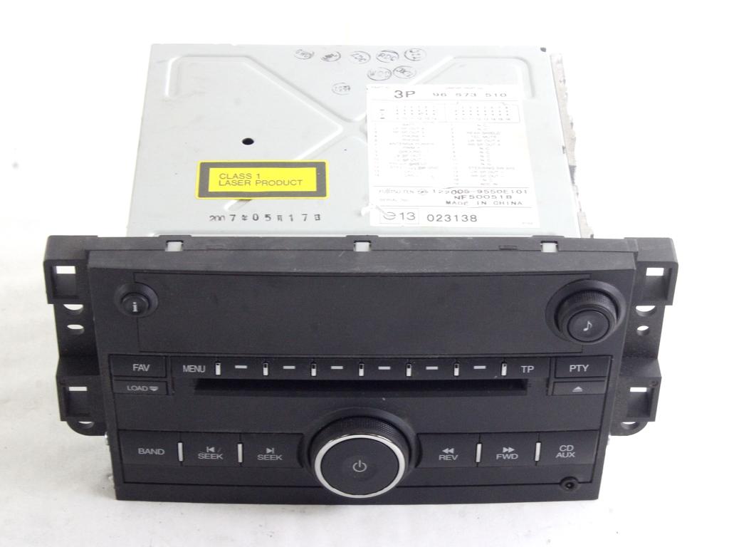 RADIO CD / OJACEVALNIK / IMETNIK HIFI OEM N. 96673510 ORIGINAL REZERVNI DEL CHEVROLET CAPTIVA MK1 C100 (2006 - 2011) DIESEL LETNIK 2009