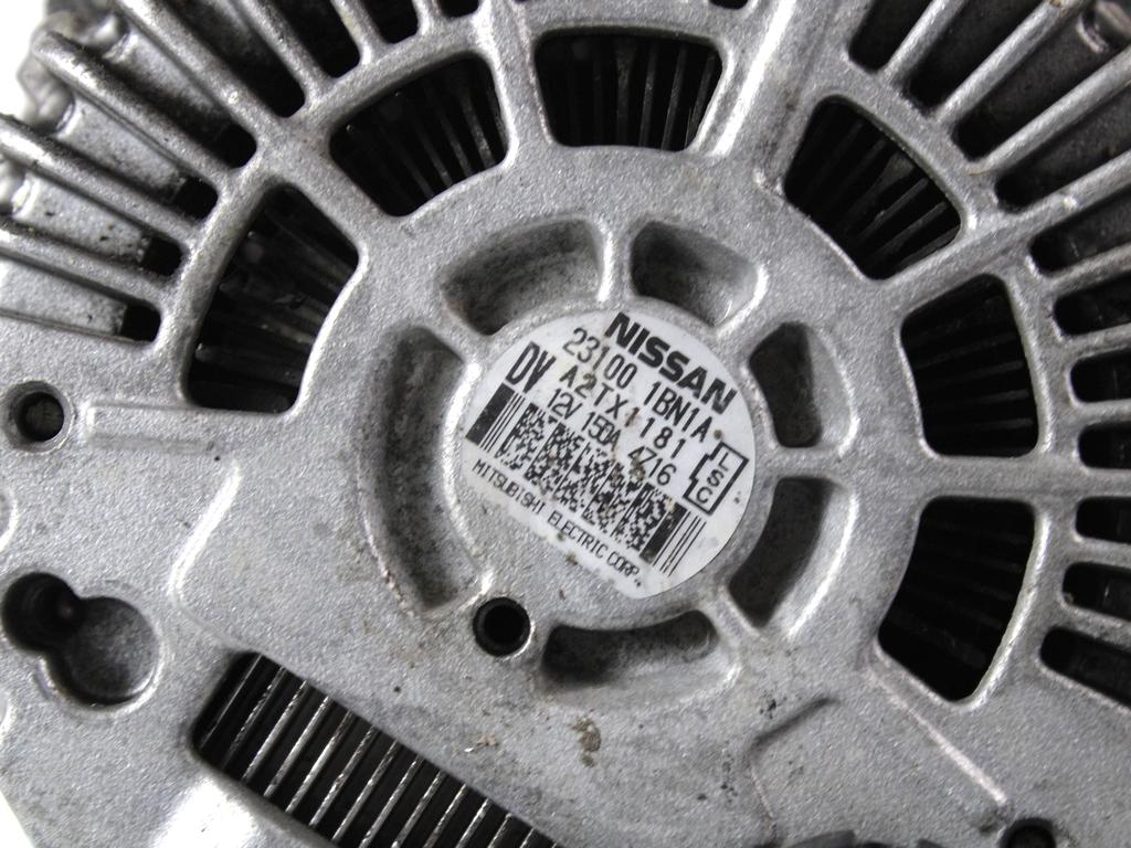 ALTERNATOR OEM N. 231001BN1A ORIGINAL REZERVNI DEL INFINITI QX70 S51 (2013-2017)DIESEL LETNIK 2015