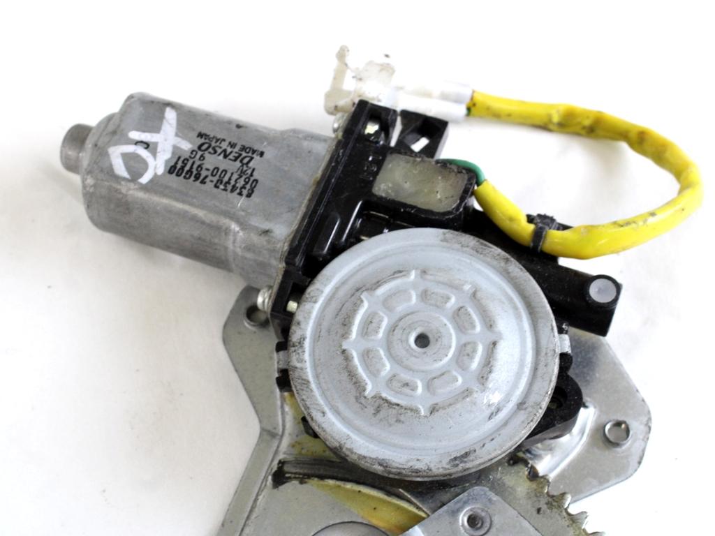 MEHANIZEM DVIGA SPREDNJIH STEKEL  OEM N. 17701 SISTEMA ALZACRISTALLO PORTA ANTERIORE ELETTR ORIGINAL REZERVNI DEL SUZUKI IGNIS MK MK2 (2003 - 2008) DIESEL LETNIK 2005