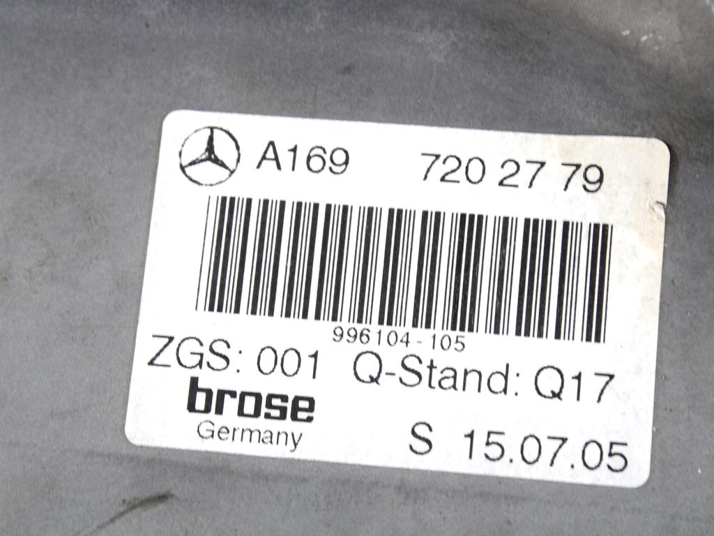 MEHANIZEM DVIGA SPREDNJIH STEKEL  OEM N. 18508 SISTEMA ALZACRISTALLO PORTA ANTERIORE ELETTR ORIGINAL REZERVNI DEL MERCEDES CLASSE B W245 T245 5P (2005 - 2011) DIESEL LETNIK 2008