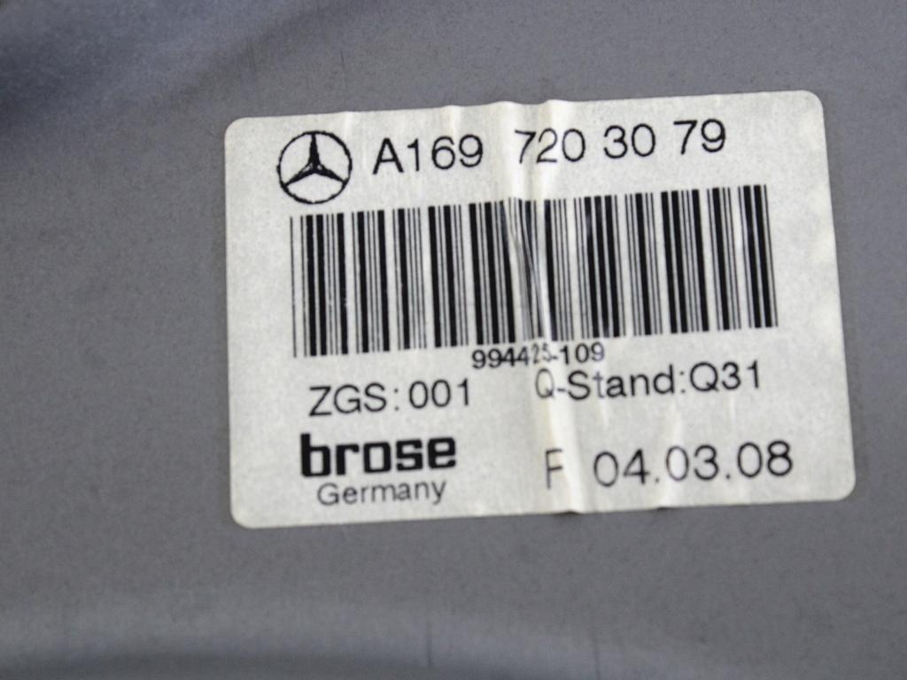 MEHANIZEM DVIGA SPREDNJIH STEKEL  OEM N. 18508 SISTEMA ALZACRISTALLO PORTA ANTERIORE ELETTR ORIGINAL REZERVNI DEL MERCEDES CLASSE B W245 T245 5P (2005 - 2011) DIESEL LETNIK 2008