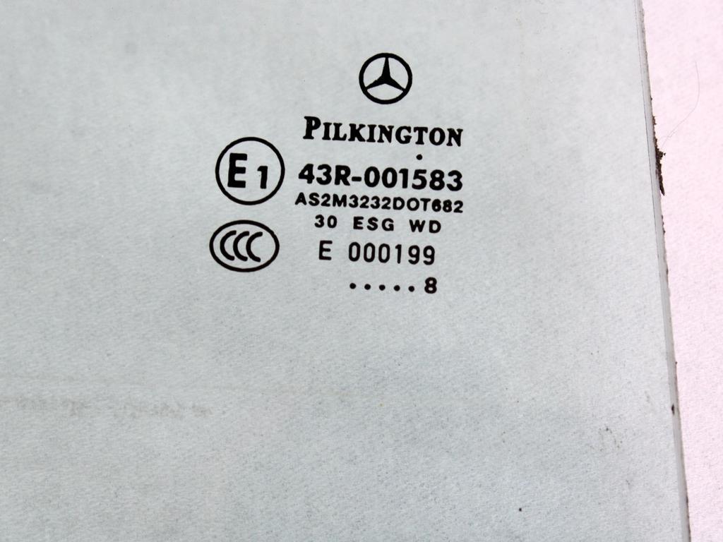 STEKLO ZADNJIH DESNIH VRAT OEM N. A1697351410 ORIGINAL REZERVNI DEL MERCEDES CLASSE B W245 T245 5P (2005 - 2011) DIESEL LETNIK 2008