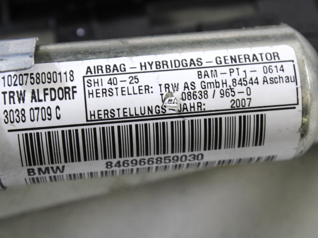 ZRACNA BLAZINA GLAVA LEVA OEM N. 6966859 ORIGINAL REZERVNI DEL BMW SERIE 3 BER/SW/COUPE/CABRIO E90/E91/E92/E93 (2005 -2009) DIESEL LETNIK 2007