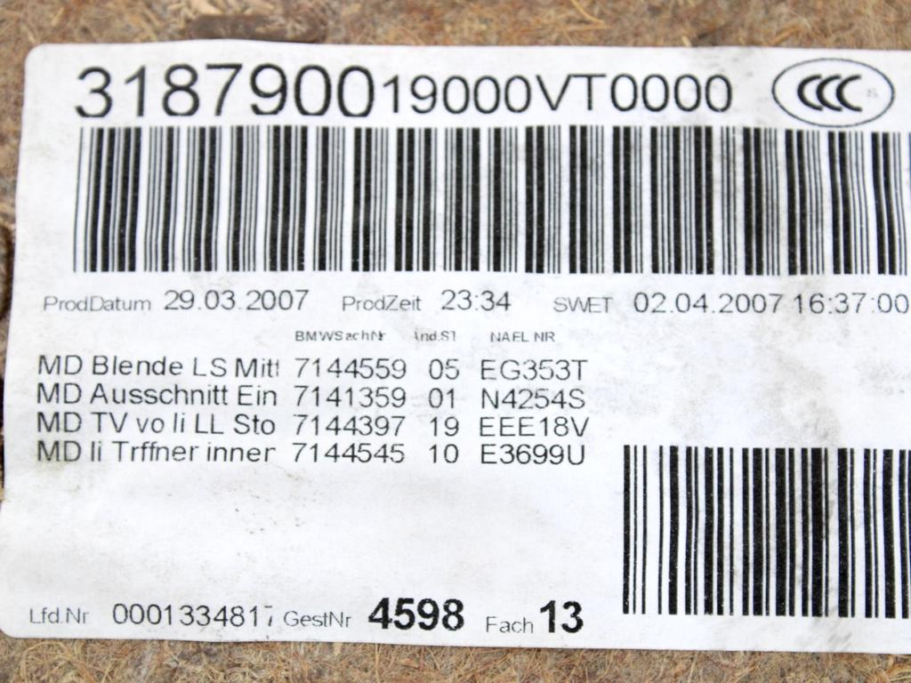 NOTRANJA OBLOGA SPREDNJIH VRAT OEM N. PNASTBWSR3E91SW5P ORIGINAL REZERVNI DEL BMW SERIE 3 BER/SW/COUPE/CABRIO E90/E91/E92/E93 (2005 -2009) DIESEL LETNIK 2007