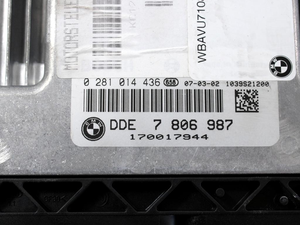 KOMPLET ODKLEPANJE IN VZIG  OEM N. 19995 KIT ACCENSIONE AVVIAMENTO ORIGINAL REZERVNI DEL BMW SERIE 3 BER/SW/COUPE/CABRIO E90/E91/E92/E93 (2005 -2009) DIESEL LETNIK 2007