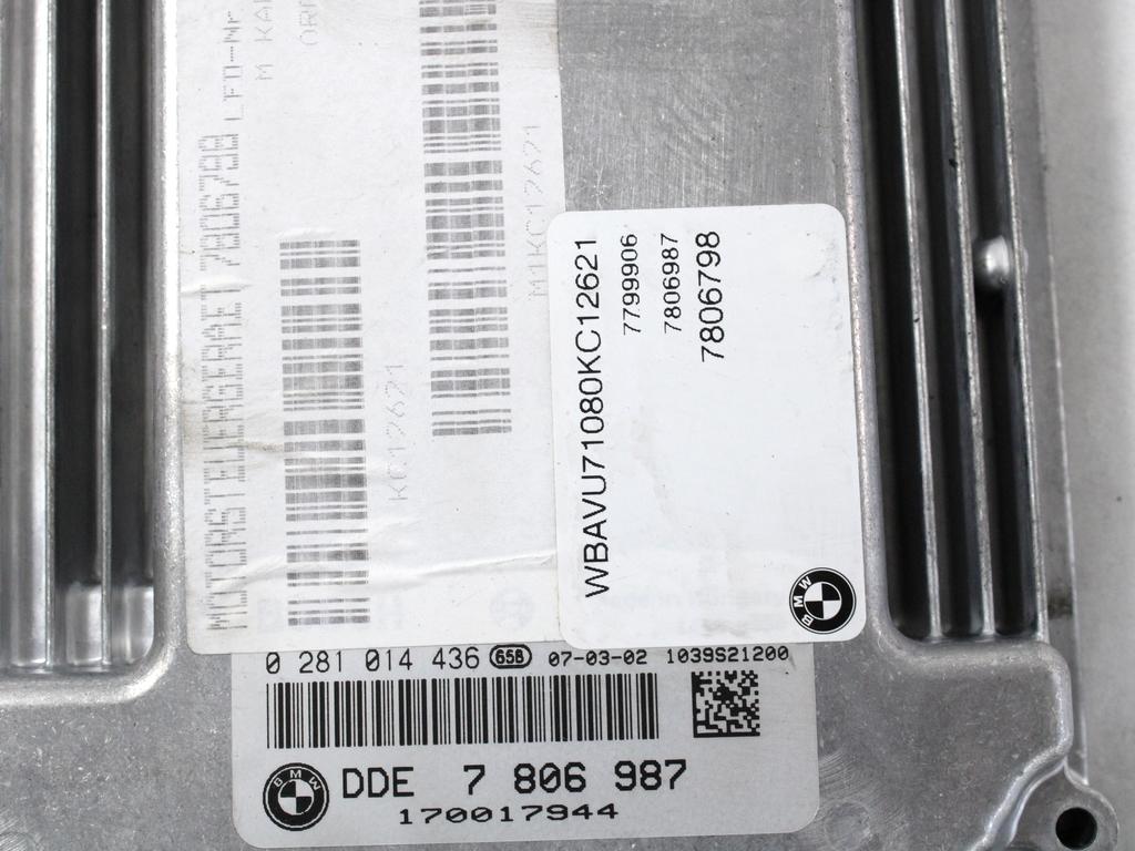 KOMPLET ODKLEPANJE IN VZIG  OEM N. 19995 KIT ACCENSIONE AVVIAMENTO ORIGINAL REZERVNI DEL BMW SERIE 3 BER/SW/COUPE/CABRIO E90/E91/E92/E93 (2005 -2009) DIESEL LETNIK 2007