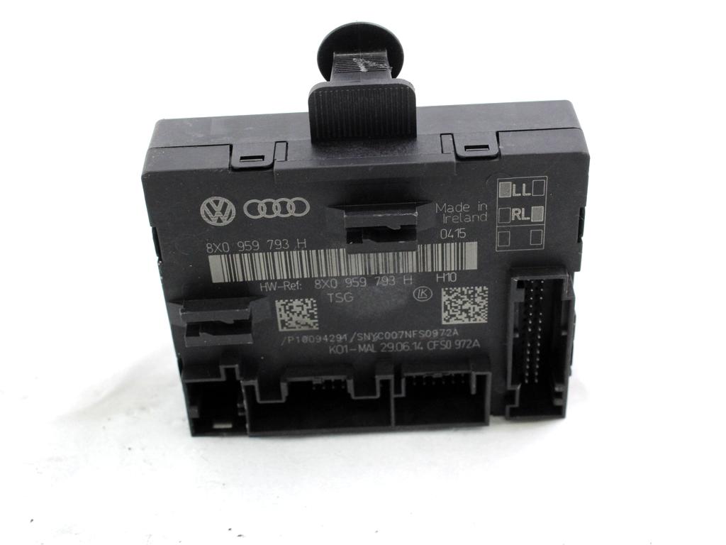 RACUNALNIK VRAT IN STEKEL OEM N. 8X0959793H ORIGINAL REZERVNI DEL AUDI Q3 8U (2011 - 2014)DIESEL LETNIK 2014